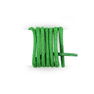 Lacets verts pour chaussures de ville ronds coton cirs longueur 45 cm couleur vert sapin