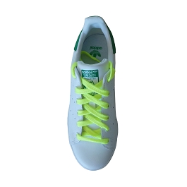 Lacet chaussures de sport plat, lacet synthtique longueur 110 cm couleur jaune fluo Lacet fluorescent jaune