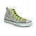 Lacets chaussures de sport / sportswear plats synthtique longueur 90 cm couleur fluo jaune