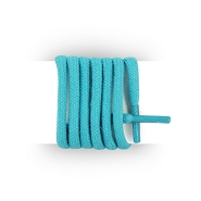 Lacets ronds et pais coton 90 cm, lacets couleur turquoise