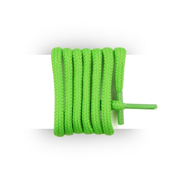 Lacets vert fluo ronds et pais coton 90 cm 