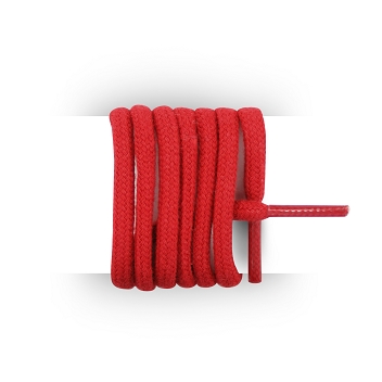 Lacets ronds et pais coton 110 cm rouge passion