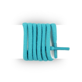 Lacets ronds et pais coton 180 cm lacets turquoises
