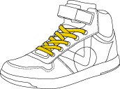 Chaussures  lacets plats larges / sport et sportswear
