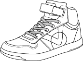 Chaussures  lacets plats larges / sport et sportswear
