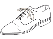 Chaussures  lacets ronds fins / ville