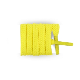 Lacets baskets mode plats coton longueur 40 cm couleur canaris
