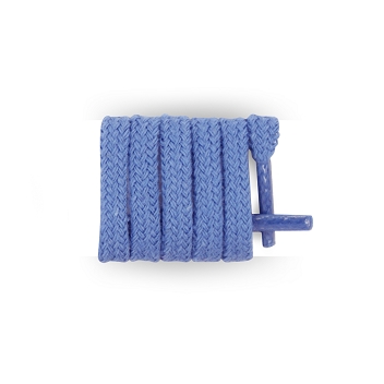 Lacets baskets mode plats coton longueur 70 cm couleur Bleu azur