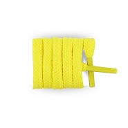 Lacets jaune, lacets baskets mode plats coton longueur 120 cm couleur canaris