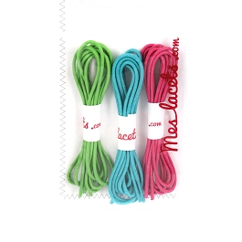 Coffret must-have lacets ronds et fins 60 cm