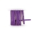 Coffret lilas lacets ronds et fins 45 cm