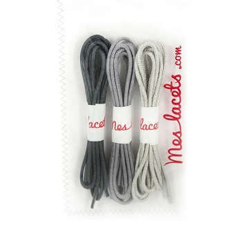 Coffret souris lacets ronds et fins 75 cm