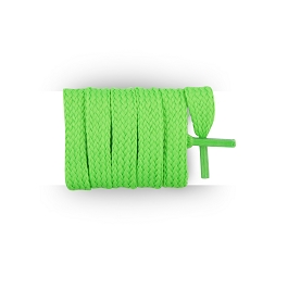 Lacet vert fluo chaussures de sport / sportswear plats synthétique longueur 110 cm couleur fluo vert