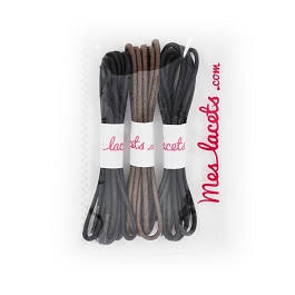 Coffret brownie lacets ronds et fins 75 cm