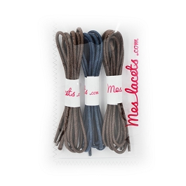 Coffret dandy lacets ronds et fins 45 cm