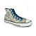 Lacets chaussures de sport / sportswear plats coton longueur 110 cm couleur bleu