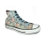 Lacets chaussures de sport / sportswear plats coton longueur 150 cm couleur ciel