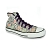 Lacets chaussures de sport / sportswear plats coton longueur 180 cm couleur digital - lacet violet
