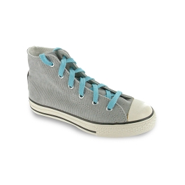 Lacets chaussures de sport / sportswear plats coton longueur 125 cm couleur turquoise