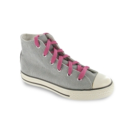 Lacets chaussures de sport / sportswear plats coton longueur 150 cm couleur litchy