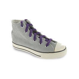 Lacets chaussures de sport / sportswear plats coton longueur 125 cm couleur digital  - lacets violet 
