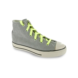 Paire de lacets pour chaussures de sport / Converse plats synthtique longueur 150 cm couleur fluo jaune