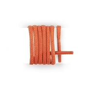 Lacets chaussures de ville orange ronds coton cirés longueur 45 cm