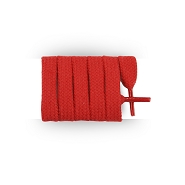 Lacets chaussures de sport / sportswear plats coton longueur 125 cm couleur rouge