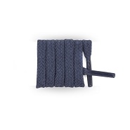 Lacets plats pour tennis Bensimon, en coton longueur 55 cm, lacet couleur bleu marine / airelles
