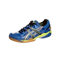 asics bleu jaune fluo