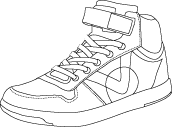 Chaussures à lacets plats larges / sport et sportswear