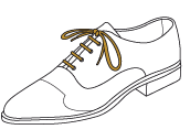 Chaussures à lacets ronds fins / ville