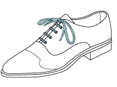 Chaussures à lacets ronds fins / ville
